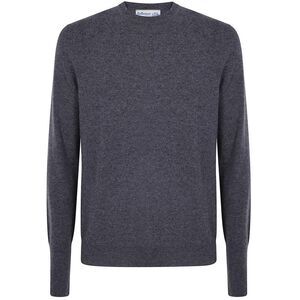 BALLANTYNE Men's Crew Neck Cashmere Sweater Men GREY Sweaters & Cardigans